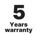 5 Year Warranty